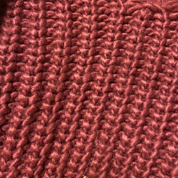 Pacsun, Small, Burgundy/Maroon/Oxblood, Thick Woven Sweater - Picture 3 of 4